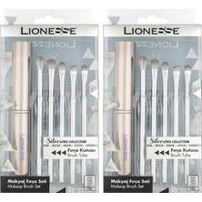 Ohbe Express Lıonesse Silver Makyaj Fırça Seti 5142 (2 Paketi)