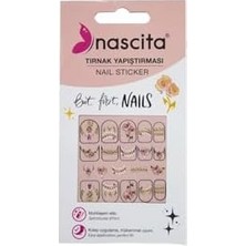 Ohbe Express Nascita Işıltılı Gül Desenli Tırnak Stickerı - 35