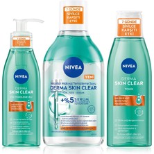 Ohbe Express Derma Skin Clear Karşıtı Yüz Temizleme Jeli 150ML, Makyaj Temizleme Suyu 400ML ve TONIK200ML