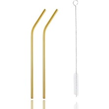 Ohbe Express Life 2 Adet Metal Paslanmaz Pipet ve Temizleme Fırçası MIT1217