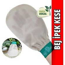 Ohbe Express Otantik Kese, Kese, Banyo Kesesi, Hamam Kesesi, Duş Kesesi, Vücut Kesesi, Duş Lifi, Banyo Lifi, Peeling Eldiveni, Lastikli Banyo Duş Kesesi, Bej Ipek Banyo Kesesi