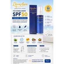 DermAura Spf 50+ Yüz Güneş Kremi Nemlendirici Etkili 100ML