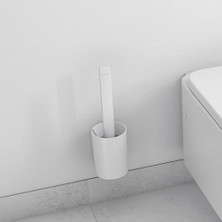 Ohbe Express Wallstoris Modern Tuvalet Fırçası Tutacağı, Mat Beyaz, 27927700