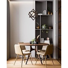Ohbe Express AV-60160-1E Eskitme Kaplama Modern Avize, E27, Ahşap, Metal, 30 cm
