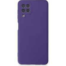 Hobibahçem Galaxy A22 Kılıf Nano Içi Kadife Silikon - Mor