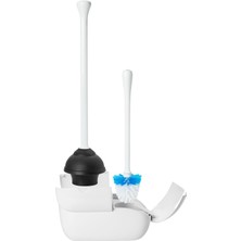 Ohbe Express Set Tuvalet Fırçası & Piston Kombinasyonu, Beyaz