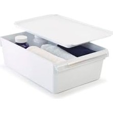 Ohbe Express Kapaklı Banyo Mutfak Düzenleyici Raf Ps 325 * 205 * 100 mm Beyaz M-E27-40-01K