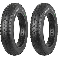 Heugers Compass 20X4.0 (P1272) 3mm Zırhlı Elektrikli Bisiklet Dış Lastik Seti (Ön ve Arka 2 Adet) - Fat Bike Uyumlu