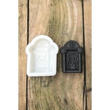 Ohbe Express Mezar Taşı Geyik Boynuzu Desenli Mum Kalıbı (Silikon) (1 Adet)