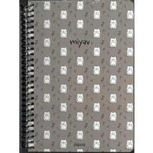 Colornote Papirüs Papirüs Miyav/hav Hav Mıx Sert Kapak Spiralli 14X19 120YP. Çizgili Defter - Tekli