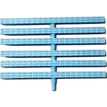 Srt Havuz Savak Izgarası Tek Geçmeli (20 Cm)- 1 Metre- Mavi