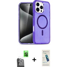 Marsilyan™- iPhone 16 Pro Kılıf Nova Asil Prime - Şeffaf Pasifik Cam Ekran Koruyucu + Raze Metal Kamera Lens - Sh
