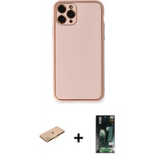 Marsilyan™- iPhone 11 Pro Kılıf Yadigar Klasik - Siyah 360 Mat Full Body Arka Koruyucu + Renkli Kamera Lens Koruma Cam - Tu