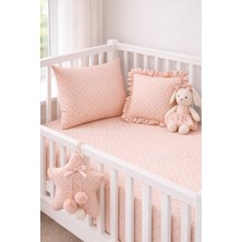 Ozz Baby  Park Beşik %100 Pamuk Cotton Çocuk & Bebek Çarşafı lastikli (70X120X16CM)1 Adet Fermuarlı Yastık Kılıfı (35X45)