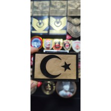 Çukurova Ütü Bizon Derisi, Türk Bayrağı 9 cm x 4 Cm, Cırtlı, Jandarma  Komando Jöh, 1.sınıf Kalite
