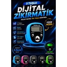 Eneci Işıklı 3 Tuşlu Reset,led,sayma 3.5 cm Gövde Şık Tasarım Zikirmatik 1 Adet