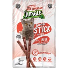 Jungle Sticks Dana Etli Çubuk Kedi Ödülü 15 G (3 x 5 Gr) x 20 Adet