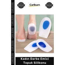 Carlburn Özel Üretim Yumuşak Konfor Pedi Mavi Destekli Ergonomik Yastıklama Kadın Darbe Emici Topuk Silikonu