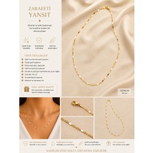 Kase Jewelry 14K Altın Kaplama, Paslanmaz Çelik, Zincir Kolye