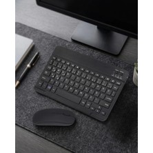Genel Tedarik Bluetooth Klavye Mouse Seti Taşınabilir Wireless Bilgisayar Aksesuarı