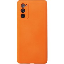 Bezos Galaxy S20 Fe Kılıf Nano Içi Kadife Silikon - Turuncu