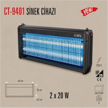 Cata CT-9401 2X20 W Sinek Armatür Yüksek UV Gücü ile Etkili Performans 64x26x6,5 cm