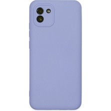 Bezos Galaxy A03 Kılıf Nano Içi Kadife Silikon - Lila