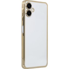 Bezos Galaxy A06 Kılıf Razer Lensli Silikon - Gold