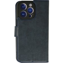 Bezos iPhone 13 Pro Max Kılıf Trend S Plus Kapaklı Kılıf - Lacivert