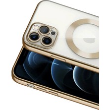 Bezos iPhone 13 Pro Kılıf Kross Magneticsafe Kapak - Gold