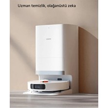 Xiaomi Premium Akıllı Robot Süpürge 4000 Pa Üstün Çekim Gücü Halı Tanıma Kendini Temizleme