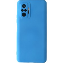 Bezos Redmi Note 10 Pro Kılıf Nano Içi Kadife Silikon - Mavi