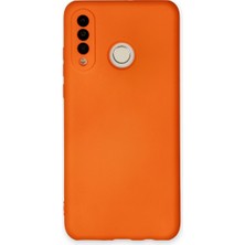 Bezos P30 Lite Kılıf Nano Içi Kadife Silikon - Turuncu