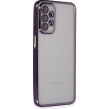 Bezos Galaxy A23 4g Kılıf Razer Lensli Silikon - Mor