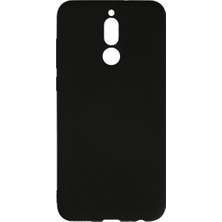 Bezos Mate 10 Lite Kılıf Nano Içi Kadife Silikon - Siyah