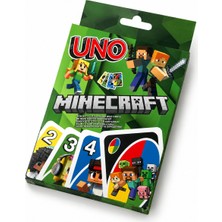 Uno Minecraft Kart Oyunu Özel Seri Kutulu Aile ve Çocuk Oyunu