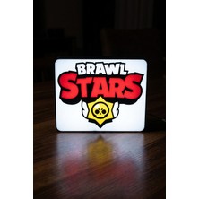 MEKTrend Brawl Stars Tasarımlı Dekoratif Gece Lambası (23X18CM)