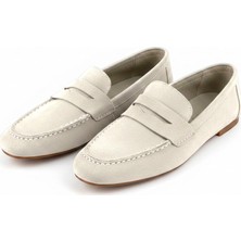 Meril Shoes Kadın Tay Tüyü Süet Günlük Rahat Şık Loafer Ayakkabı