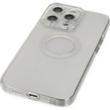 Bezos iPhone 13 Pro Kılıf Santa Lens Silikon - Şeffaf