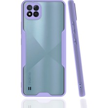 Bezos Realme C11 2021 Kılıf Platin Silikon - Lila