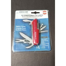 General Camp GC-761 10 Fonksiyonlu Paslanmaz Çelik Çok Amaçlı Cep Çakısı (Isviçre Çakısı)
