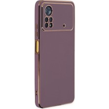 Bezos Poco X4 Pro 5g Kılıf Volet Silikon - Mor