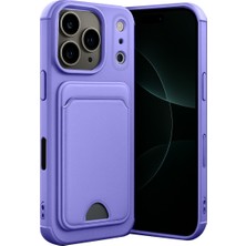 Bezos iPhone 17 Pro Max Kelvin Kartvizitli Silikon - Lila
