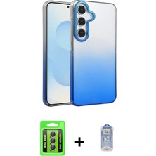 Marsilyan™- Galaxy A25 5g Kılıf Kıvılcım Minimal Özel Seri - Siyah Joko Magic 5d Cam + Raze Metal Kamera Lens - Gs