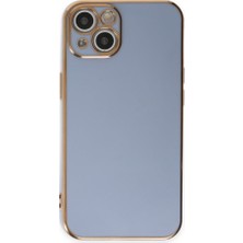 Bezos iPhone 15 Kılıf Volet Silikon - Mavi