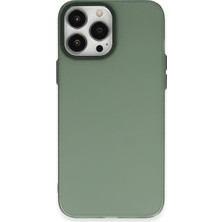 Bezos iPhone 14 Pro Kılıf Modos Metal Kapak - Koyu Yeşil