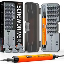 Serreha TK-S001 Pro Tech 38 Parça Hassas Şarjlı Elektronikçi Tornavida Seti - Tamir Seti Mini Elektrikli Vidalama Kit