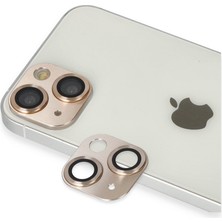 Bezos iPhone 13 Pers Alüminyum Kamera Lens - Gold