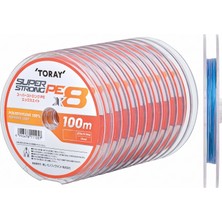 Toray Super Strong Pe X8 100M 17 Lb 1 Pe (F72Q) 8.1 kg 0.165 mm