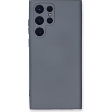 Bezos Galaxy S23 Ultra Kılıf Nano Içi Kadife Silikon - Gri